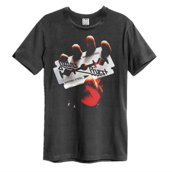 Judas Priest British Steel Amplified Vintage Charcoal X Large T Shirt