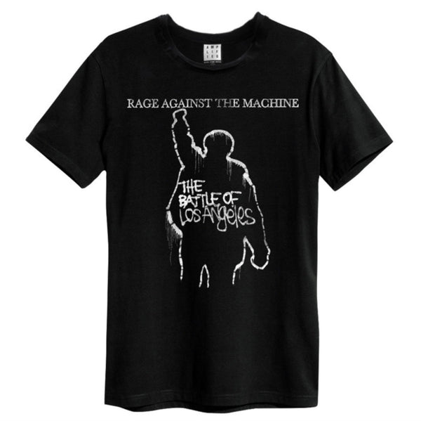 Rage Against The Machine - Battle Of La Amplified Vintage Charcoal  T Shirt