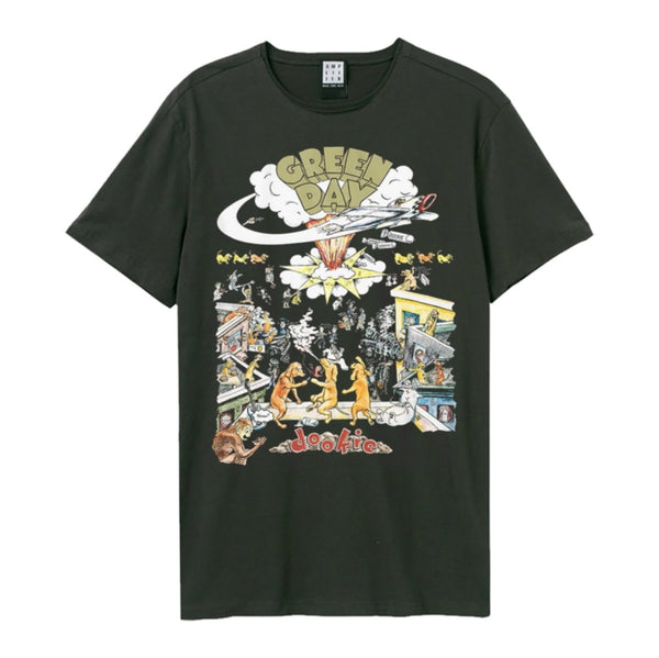 Green Day Dookie Amplified Vintage Charcoal T Shirt