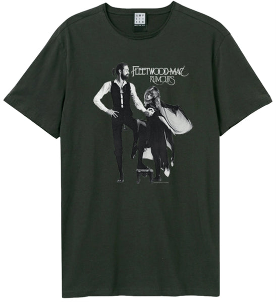 Fleetwood Mac Rumours Amplified Vintage Charcoal T Shirt