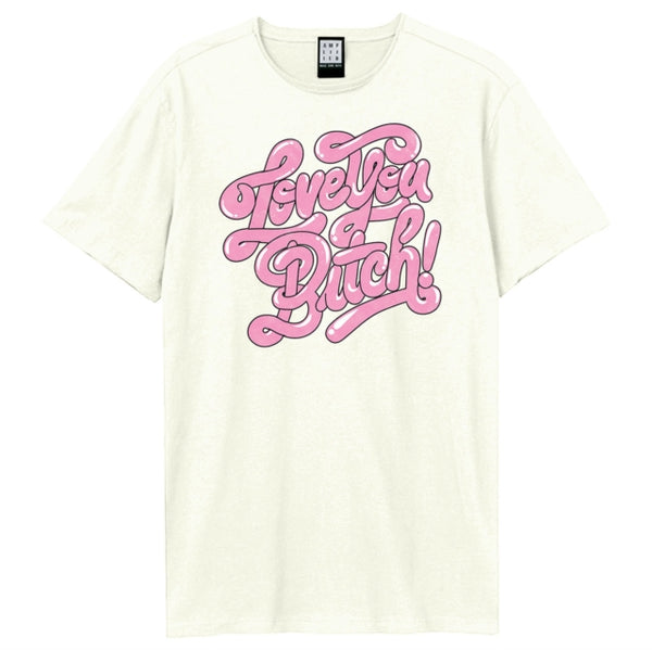Lizzo Love You Bitch Amplified Vintage White T Shirt