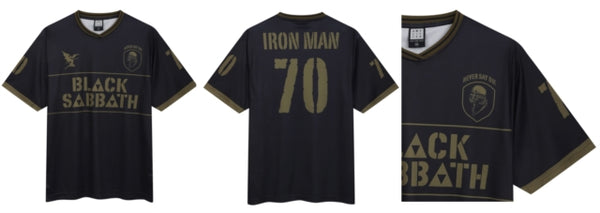 Black Sabbath Nsd Iron Man Rock FC Football Shirt AMPLIFIED CLOTHING OFFICIAL