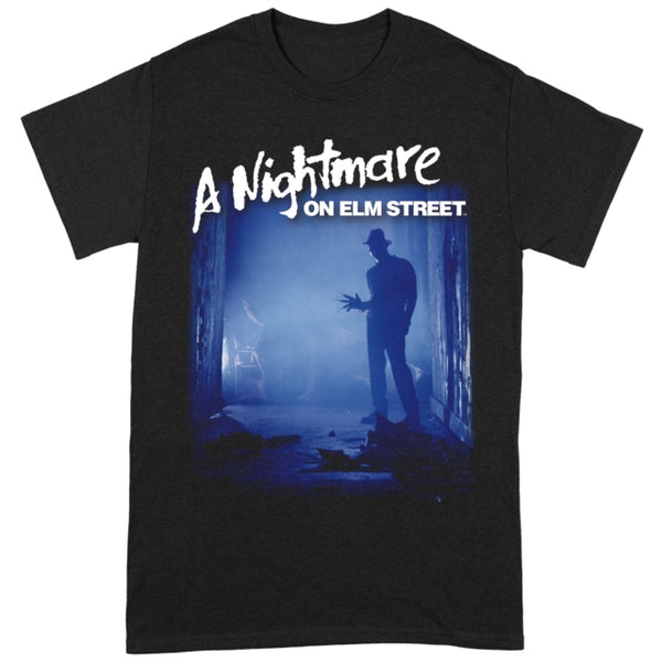 Freddy Is Waiting Black T-Shirt NIGHTMARE ON ELM STREET