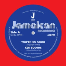 You're No Good/Out of Order Dub Artist Ken Boothe Format:Vinyl / 7" Single Label:Jamaican Recordings