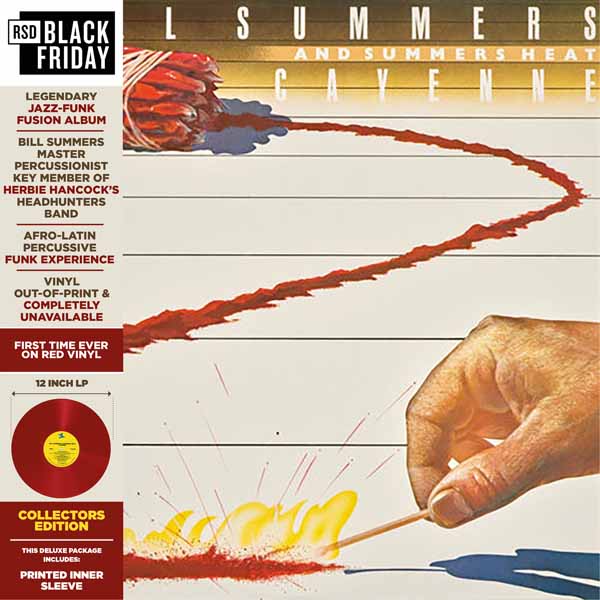 BILL SUMMERS & SUMMER HEAT CAYENNE DARK RED VINYL - (BLACK FRIDAY 2026) Vinyl LP