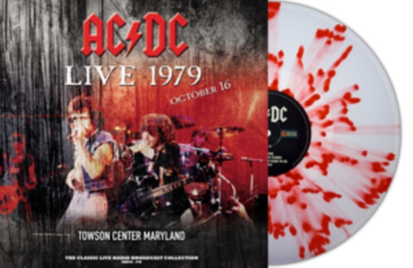 AC/DC Live 1979 At Towson Center (Clear/Red Splatter Vinyl) lp LTD