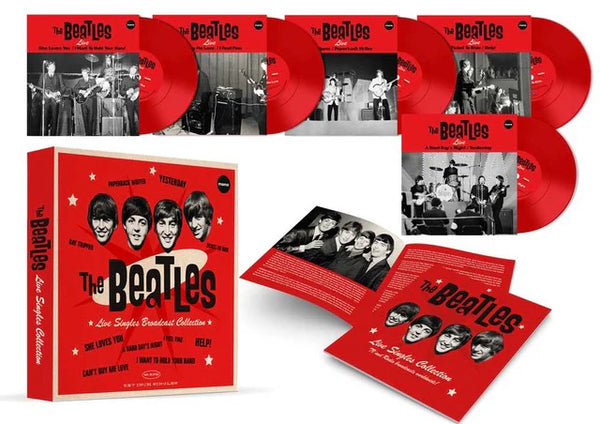 BEATLES, THE LIVE SINGLES COLLECTION (5 RED 7" BOX SET) Vinyl 7"