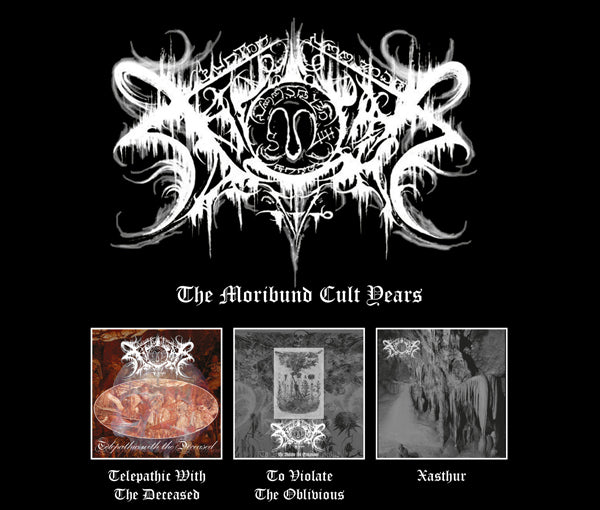 XASTHUR THE MORIBUND CULT YEARS COMPACT DISC - 3 CD BOX SET