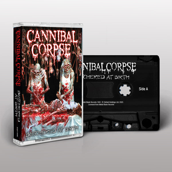 CANNIBAL CORPSE BUTCHERED AT BIRTH Music Cassette