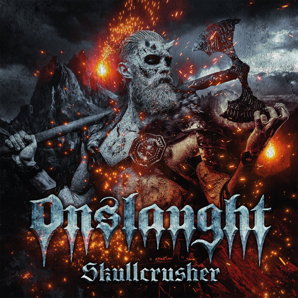 ONSLAUGHT SKULLCRUSHER (WHITE W/ RED SPLATTER VINYL) VINYL LP