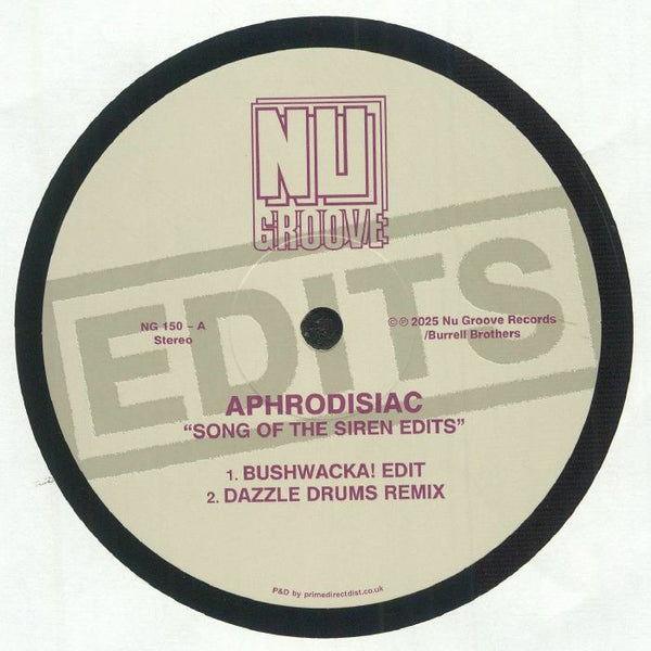 APHRODISIAC Song Of The Siren: Edits Nu Groove Format: 12"