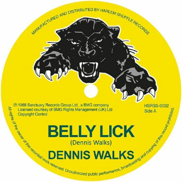 Dennis WALKS / DRUMBAGO & THE BLENDERS Belly Lick Harlem Shuffle Format: 7"