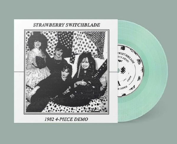 STRAWBERRY SWITCHBLADE 1982 4 Piece Demo Night School  Format: 'coke bottle' clear vinyl 7" limited to 300 copies + booklet