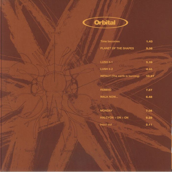 ORBITAL Orbital (The Brown Album) (half speed remastered) Format: limited gatefold brown &amp; orange vinyl 2xLP (indie exclusive)