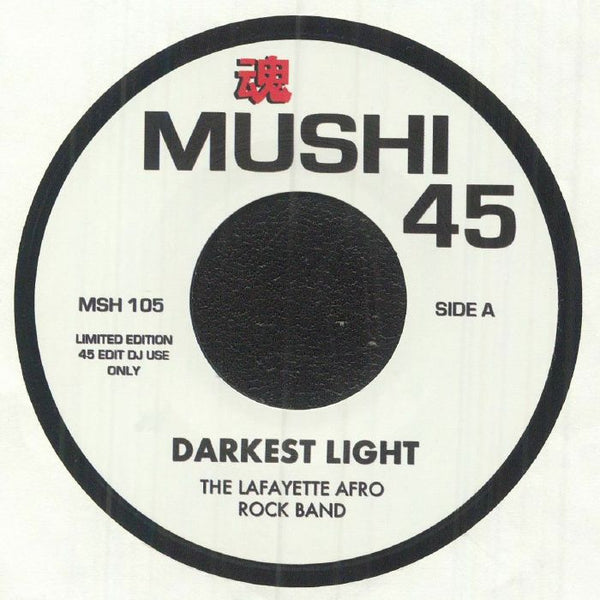 The LAFAYETTE AFRO ROCK BAND / THE OUTLAW BLUES BAND Darkest Light (reissue) Mushi 45 Japan Format: 7" limited to 200 copies