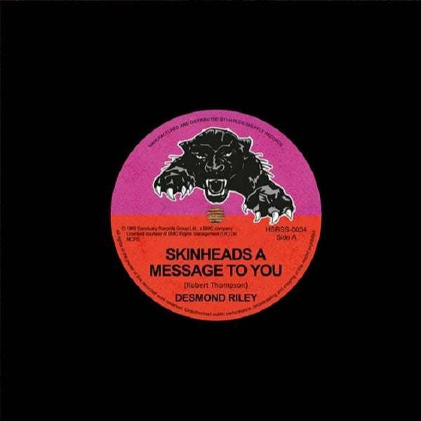 Desmond RILEY Skinheads A Message To You Harlem Shuffle Format: 7"