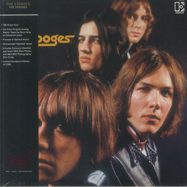 The STOOGES The Stooges (Elektra 75 Edition) Rhino High Fidelity US Format: limited numbered gatefold 180 gram vinyl LP + insert with obi-strip (indie exclusive)