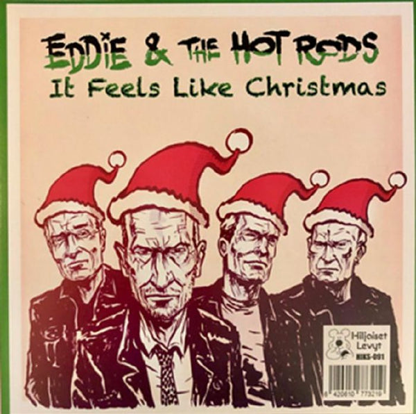 EDDIE &amp; THE HOT RODS / THE VAPORS It Feels Like Christmas Hiljaiset Levyt Finland  Format: 7"