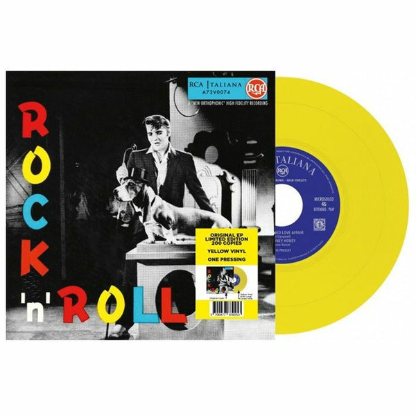 PRESLEY. Elvis EP Etranger No 18: Rock 'N' Roll LMLR France Format: yellow vinyl 7" limited to 200 copies