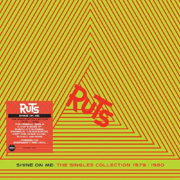 the RUTS Shine On Me: The Singles Collection 1979 / 1980 Demon Format: 'emergency' red vinyl LP