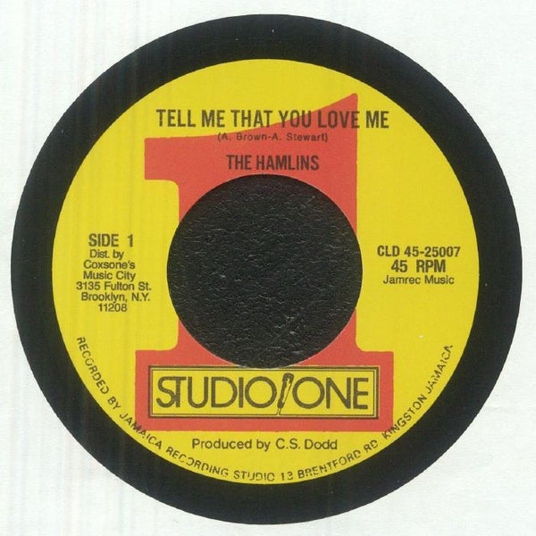 The HAMLINS / NORA DEAN Tell Me That You Love Me (limited 7") Studio 1 Jamaica