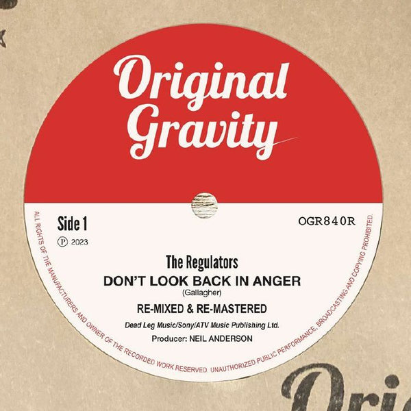 The REGULATORS Don't Look Back In Anger (reissue) (7" limited to 300 copies) Original Gravity