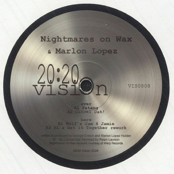 NIGHTMARES ON WAX / MARLON LOPEZ Patang (180 gram vinyl 12") 20/20 Vision