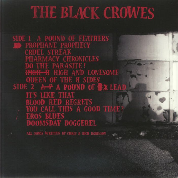 The BLACK CROWES A Pound Of Feathers (gatefold red & black splattered vinyl LP) Silver Arrow US