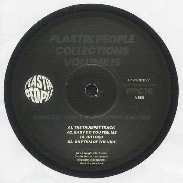 Marc COTTERELL / DOMINIC BALCHIN Plastik People Collections Vol 16 (12") Plastik People