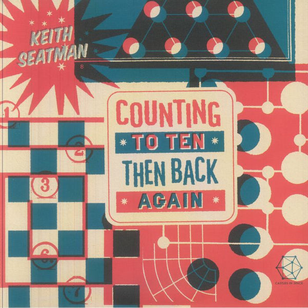 Keith SEATMAN Counting To Ten Then Back Again (clear red & white splattered vinyl LP + MP3 download code) Castles In Space
