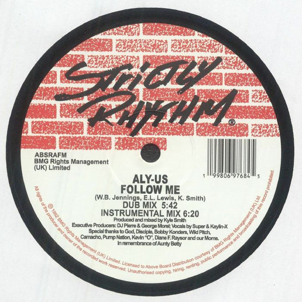 ALY US Follow Me (reissue) (12") Strictly Rhythm
