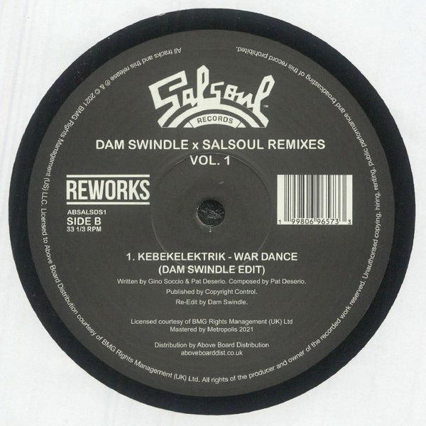 FIRST CHOICE / KEBEKELEKTRIK Dam Swindle & Salsoul Remixes Vol 1 (reissue) (12") Salsoul