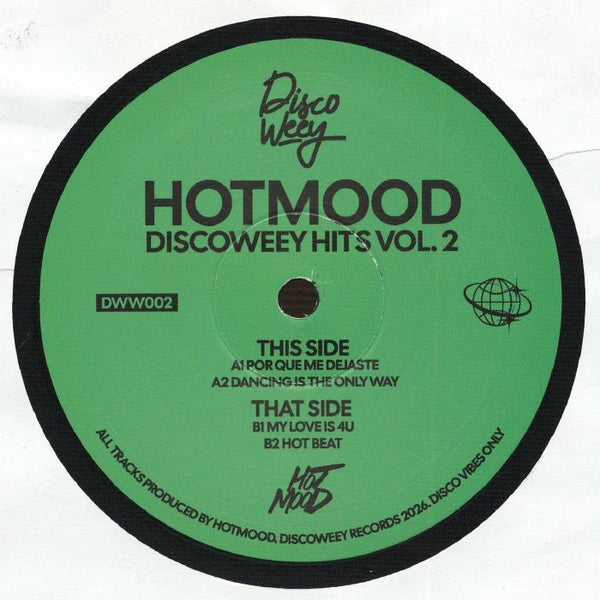 HOTMOOD Discoweey Hits Vol 2 (12") Discoweey