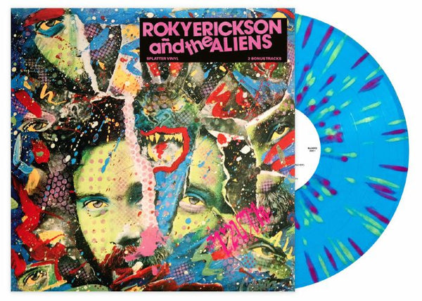 Roky ERICKSON & THE ALIENS Roky Erickson & The Aliens (reissue) Klimt France Format: cyan, hot pink &amp; neon green splattered vinyl LP