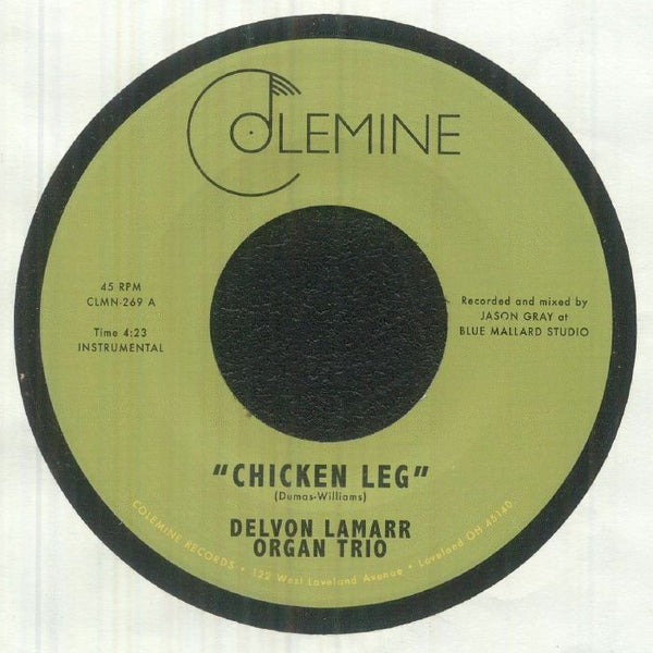 DELVON LAMARR ORGAN TRIO Chicken Leg (7") Colemine US