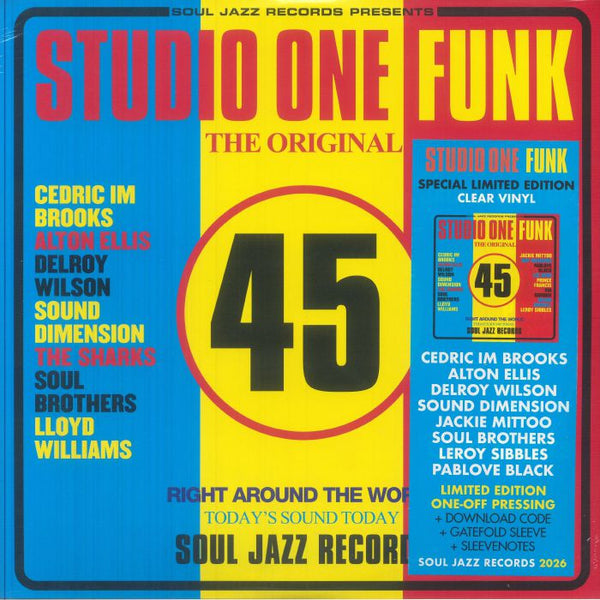 SOUL JAZZ / VARIOUS Studio One Funk (reissue) (limited clear vinyl 2xLP + MP3 download code) Soul Jazz