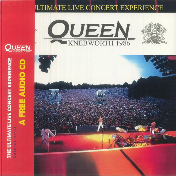 QUEEN Knebworth 1986 Ultimate Live Experience Format: limited numbered coloured vinyl LP + CD with obi-strip
