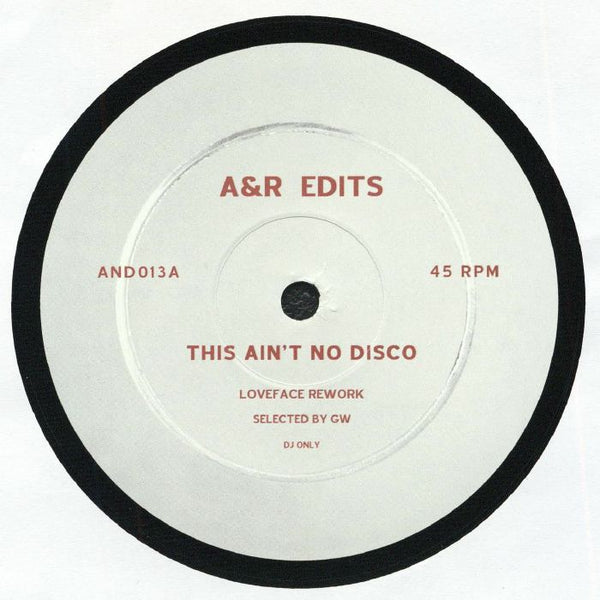 LOVEFACE / MISIU This Ain't No Disco (12") A&amp;R Edits