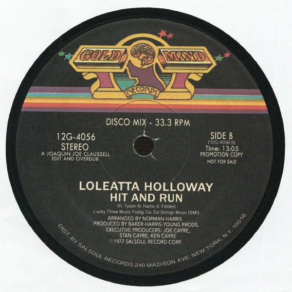 Loleatta HOLLOWAY Hit & Run (Walter Gibbons & Joe Claussell mix) (12") Misc US