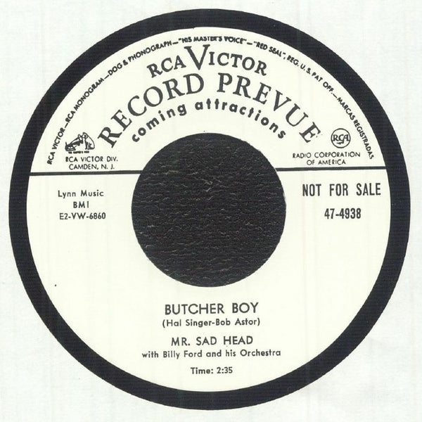 MR SAD HEAD Butcher Boy (7") RCA Victor repro