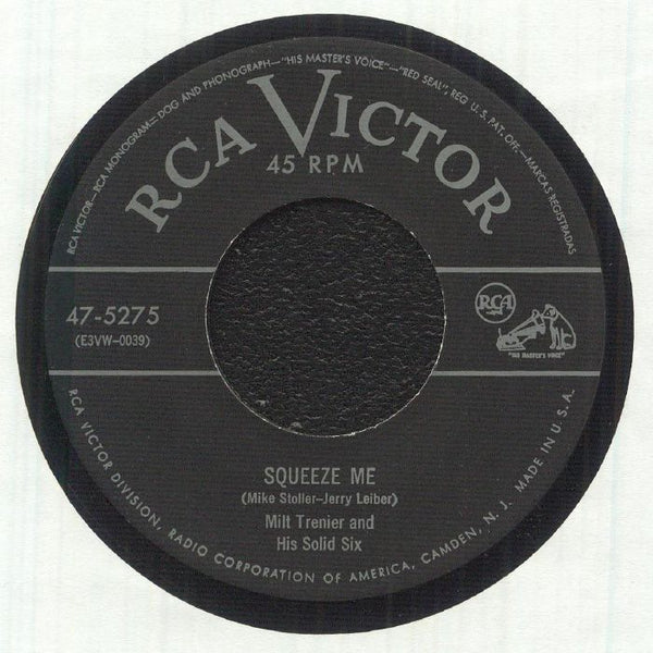 TERNIER & HIS SOLID SAX, Milt Squeeze Me (7") RCA Victor  repro