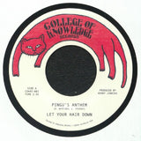 LET YOUR HAIR DOWN Pingu's Anthem (7") College Of Knowledge Australia