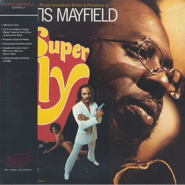 Curtis MAYFIELD Superfly (Soundtrack) (limited numbered gatefold 180 gram vinyl LP with obi-strip) Rhino High Fidelity US