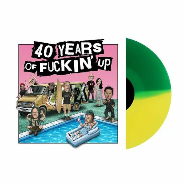 NOFX 40 Years Of Fuckin' Up (Soundtrack) Fat Wreck Chords US Format: green & yellow vinyl LP
