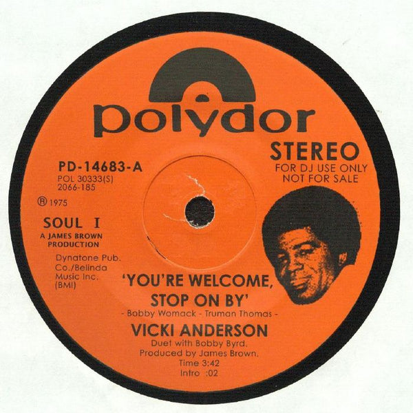 Vicki ANDERSON You're Welcome Stop On By (7") Polydor US