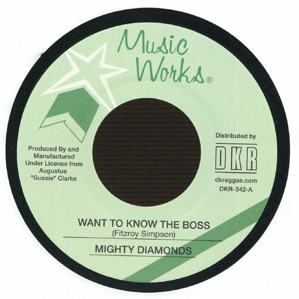 MIGHTY DIAMONDS / GUSSIE CLARKE Want To Know The Boss (7") Music Works Jamaica