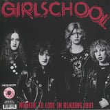 GIRLSCHOOL Nothin' To Lose In Reading 1981 (white &amp; red splattered vinyl LP) Cleopatra US