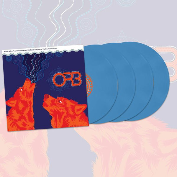 The ORB / VARIOUS Auntie Aubrey's Excursions Beyond The Call Of Duty Part 3 (limited gatefold opaque blue vinyl 4xLP) Liquid Sound Design