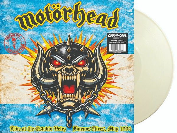 MOTORHEAD Hecho En Argentina: Live At Estadio Velez Buenos Aires Argentina May 1994 FM Broadcast (white vinyl LP)
