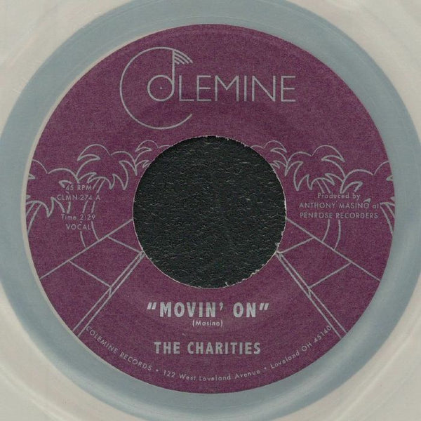 The CHARITIES Movin' On (silver marbled vinyl 7") Colemine US